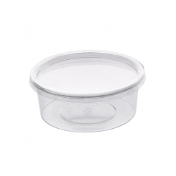 Pot rond injecté PP + couvercle