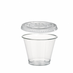 Pot plastique dessert + couvercle
