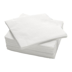 Serviette blanche ouate 1 pli