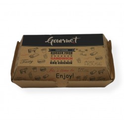 Boîte SANDWICH en KRAFT - 200 pièces