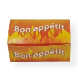 Boîte chicken imprimée orange