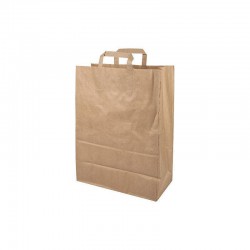 Sac kraft BRUN poignées plates
