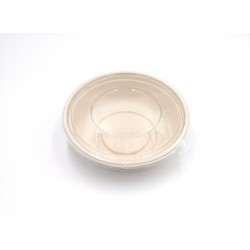 Bol pulp rond + couvercle PET