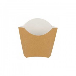 Pochette FRITE carton Kraft brun